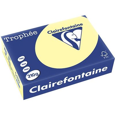 Clairefontaine Gelb A4 Farbiges Papier 210 g/m² (250 Blatt)