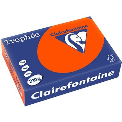 Clairefontaine Cardinal rot A4 Farbiges Papier 210 g/m² (250 Blatt)