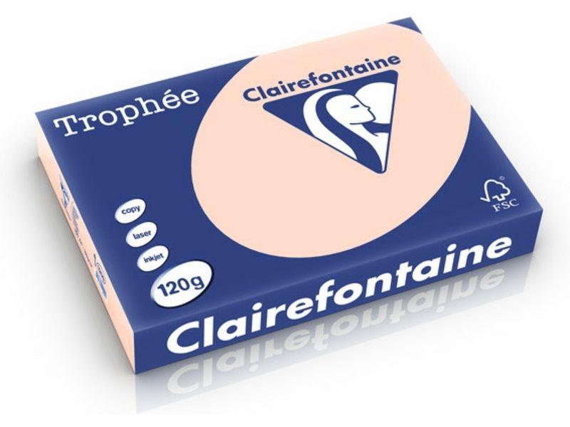 Clairefontaine Lachs A4 Farbiges Papier 120 g/m² (250 Blatt)