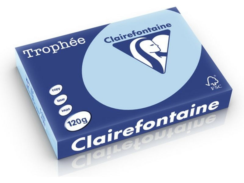 Clairefontaine Blau 120 g/m² A4 Farbiges Papier (250 Blatt) Farbiges Papier