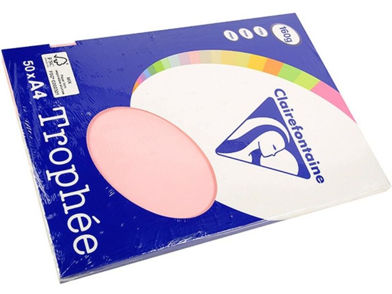 Clairefontaine Flieder A4 Farbiges Papier 160 g/m² (50 Blatt)
