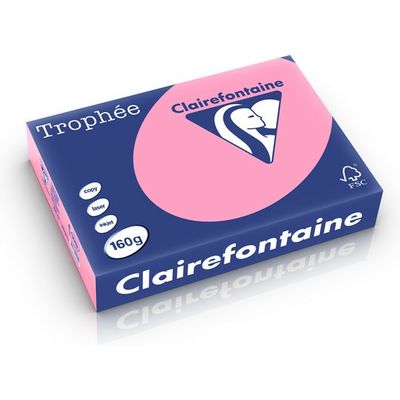 Clairefontaine Rosa A4 Farbiges Papier 160 g/m² (250 Blatt)