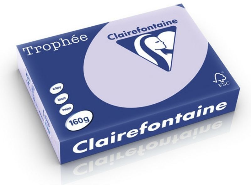 Clairefontaine Flieder A4 Farbiges Papier 160 g/m² (250 Blatt)