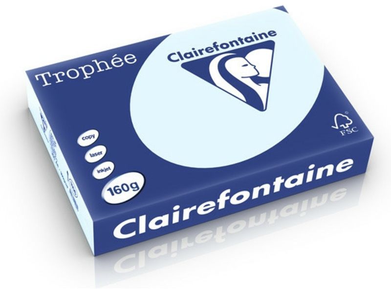 Clairefontaine Azure A4 Farbiges Papier 160 g/m² (250 Blatt)