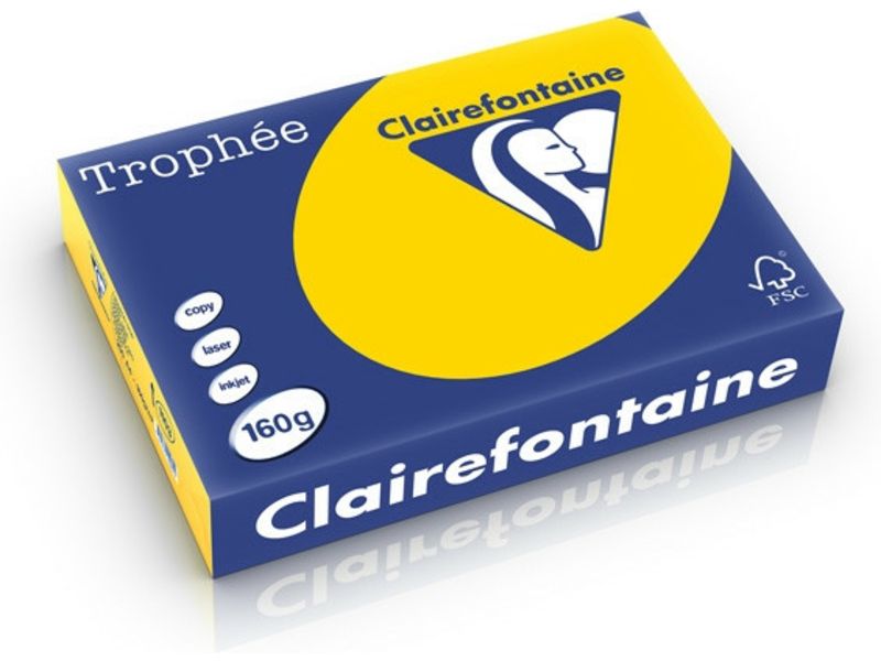 Clairefontaine Gold gelb A4 Farbiges Papier 160 g/m² (250 Blatt)