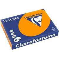Clairefontaine Leuchtend orange A4 Farbiges Papier 120 g/m² (250 Blatt)