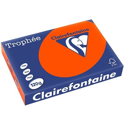 Clairefontaine Cardinal rot A4 Farbiges Papier 120 g/m² (250 Blatt)