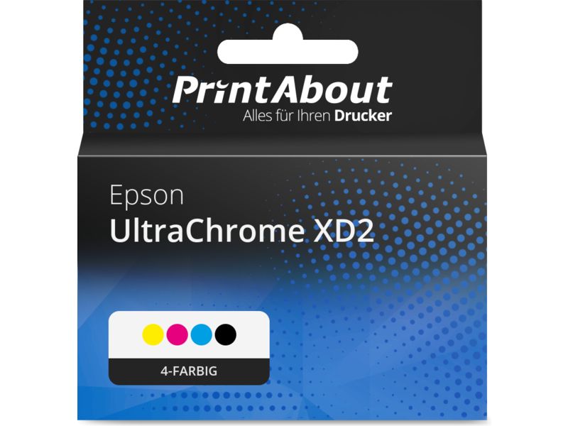 PrintAbout Druckerpatrone UltraChrome XD2 (C13T40D/41/42/43/440) 4-farbig Multipack für Epson