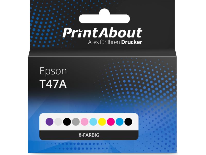 PrintAbout Druckerpatrone T47A 8-farbig Multipack für Epson