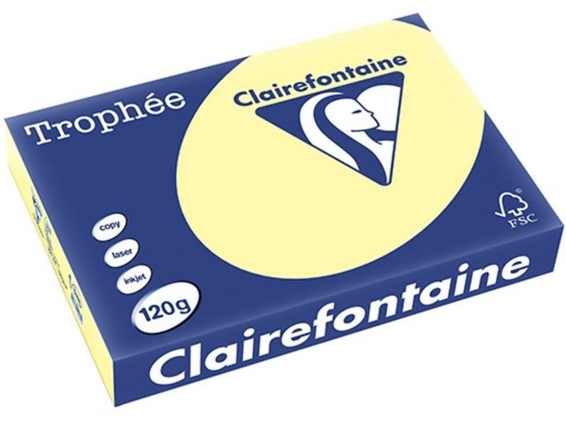 Clairefontaine Gelb A4 Farbiges Papier 120 g/m² (250 Blatt)