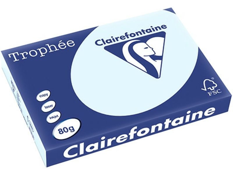 Clairefontaine Azure A3 Farbiges Papier 80 g/m² (500 Blatt)