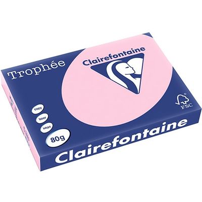 Clairefontaine Rosa A3 Farbiges Papier 80 g/m² (500 Blatt)