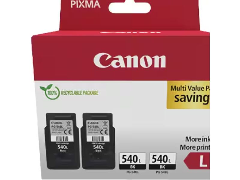 Canon PG-540L + PG-540L - Schwarz - Druckerpatrone - Multipack
