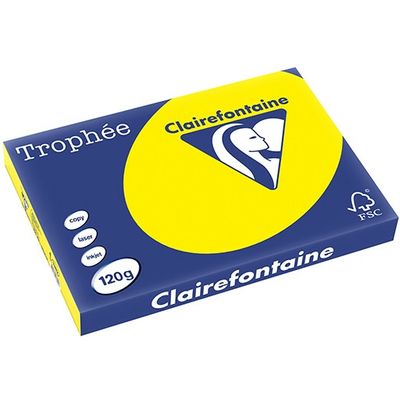 Clairefontaine Sonnenuntergang Gelb A3 Farbiges Papier 120 g/m² (250 Blatt)
