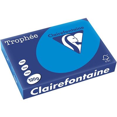 Clairefontaine Karibik blau A4 Farbiges Papier 120 g/m² (250 Blatt)