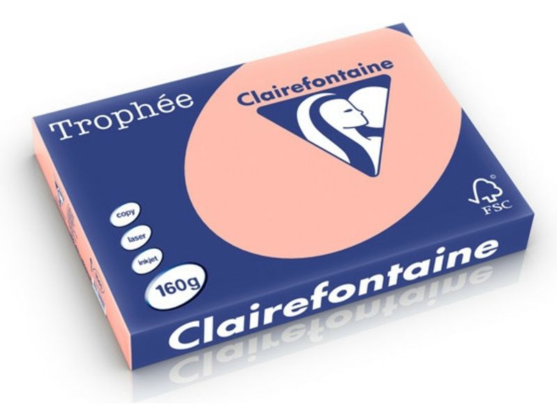 Clairefontaine Lachs A3 Farbiges Papier 160 g/m² (250 Blatt)