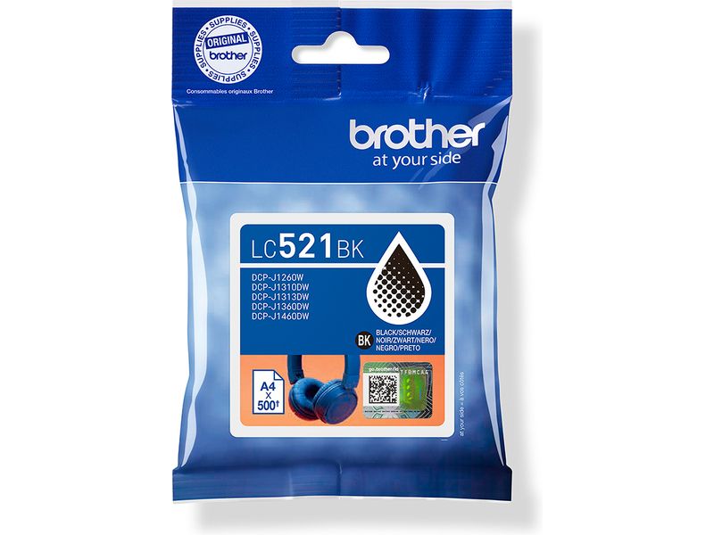 Brother LC-521BK - Schwarz - Druckerpatrone
