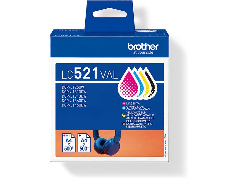 Brother LC-521VAL - 4-farbig - Druckerpatrone - Multipack
