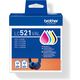 Brother LC-521VAL - 4-farbig - Druckerpatrone - Multipack