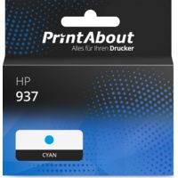 Druckerpatrone kompatibel mit HP 937 (4S6W3NE) - Cyan - Extra hohe Kapazität