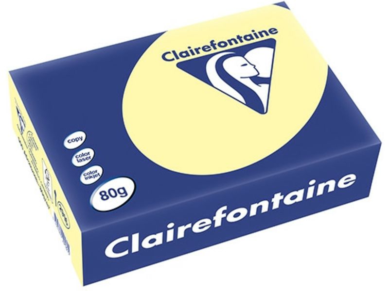 Clairefontaine Gelb A5 Farbiges Papier 80 g/m² (500 Blatt)