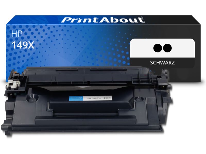 PrintAbout Toner 149X (W1490+1490X) Schwarz Multipack Hohe Kapazität für HP
