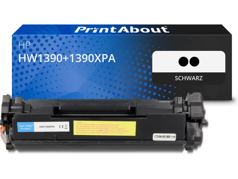 PrintAbout Toner HW1390+1390XPA (139X) Schwarz Multipack Hohe Kapazität für HP