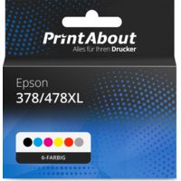 Druckerpatrone kompatibel mit Epson 378/478XL (C13T379D4010) - 6-farbig - Hohe Kapazität - Multipack