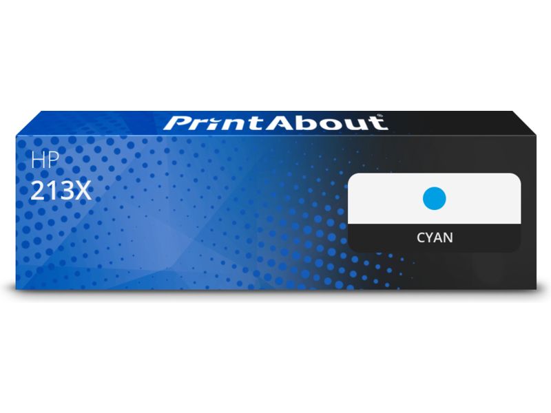 PrintAbout Toner kompatibel mit HP 213X (W2131X) - Cyan - Hohe Kapazität