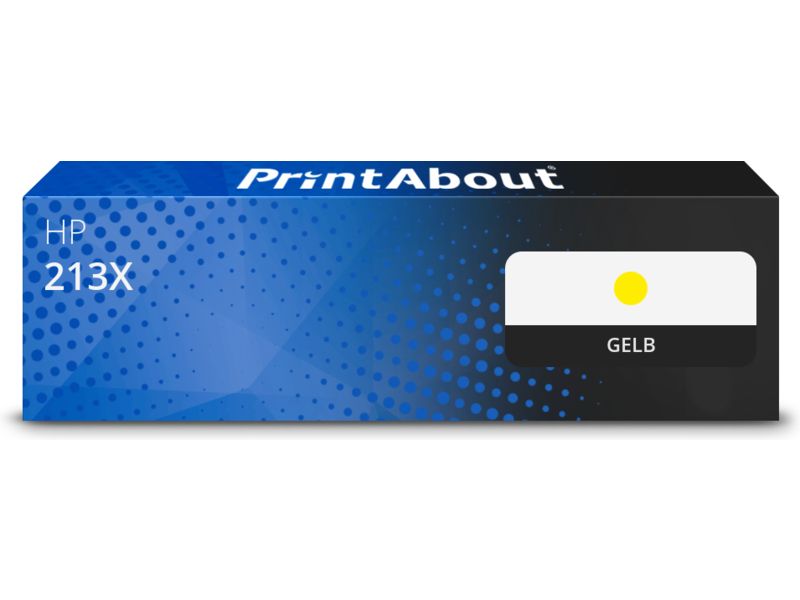 PrintAbout Toner 213X (W2132X) Gelb Hohe Kapazität für HP