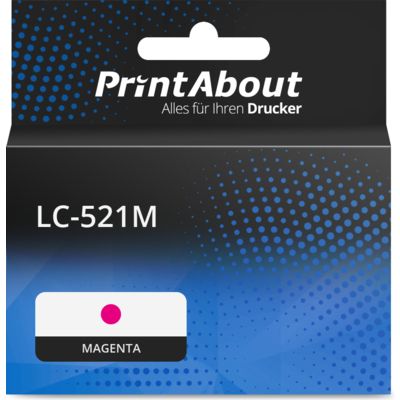 Druckerpatrone kompatibel mit Brother LC-521M - Magenta