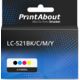 Druckerpatrone kompatibel mit Brother LC-521BK/C/M/Y - 4-farbig - Multipack