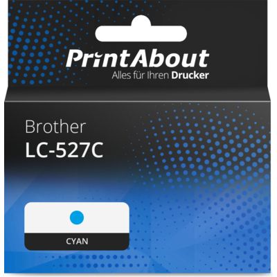 Druckerpatrone kompatibel mit Brother LC-527C - Cyan
