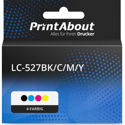 Druckerpatrone kompatibel mit Brother LC-527BK/C/M/Y - 4-farbig - Multipack