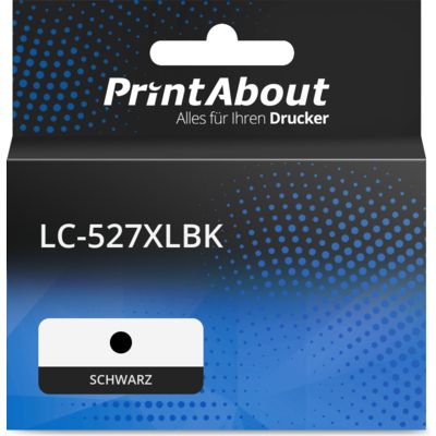 Druckerpatrone kompatibel mit Brother LC-527XLBK - Schwarz - Hohe Kapazität