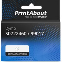 Hausmarke Dymo 99017 (S0722460) (LabelWriter 550 + 5XL) Etikett Schwarz auf Weiß (50 mm x 12 mm)