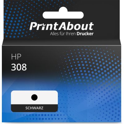 Druckerpatrone kompatibel mit HP 308 (7FP21UE) - Schwarz - Extra hohe Kapazität