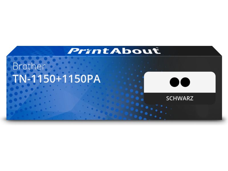 PrintAbout Toner TN-1150+1150PA Schwarz Multipack für Brother