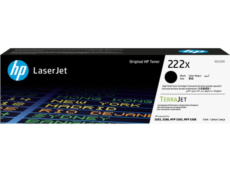 HP 222X (W2220X) - Schwarz - Toner - Hohe Kapazität