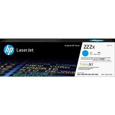 HP 222X (W2221X) - Cyan - Toner - Hohe Kapazität