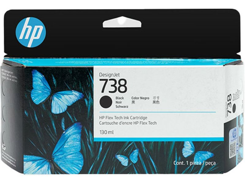 HP 738 (498N4A) - Schwarz - Druckerpatrone