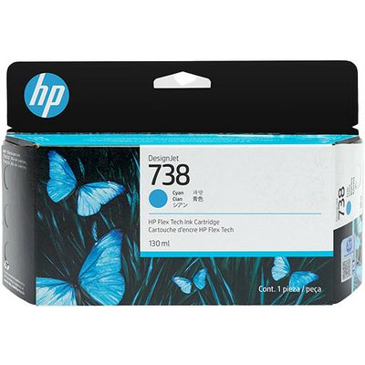 HP 738 (498N5A) - Cyan - Druckerpatrone