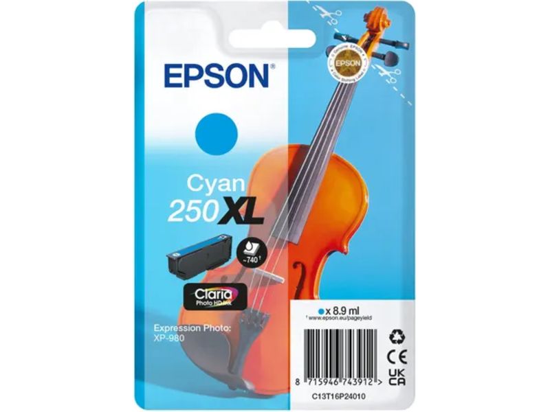 Epson 250XL (C13T16P24010) - Cyan - Druckerpatrone - Hohe Kapazität