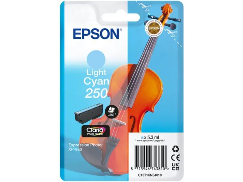 Epson 250XL (C13T16P54010) - Hellcyan - Druckerpatrone - Hohe Kapazität