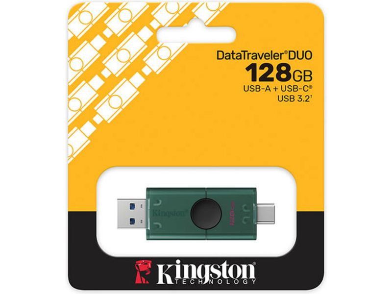 Kingston DataTraveler Duo USB-A + USB-C 3.2-stick 128GB  - USB-Stick