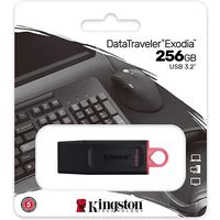 Kingston 256GB USB3.2 Gen1 DataTraveler Exodia (Black + Pink) - USB-Stick