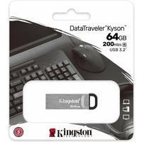 Kingston 64GB DataTraveler Kyson 200MB/s Metal USB 3.2 Gen 1 - USB-Stick
