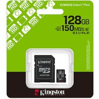 Kingston 128GB microSDXC Canvas Select Plus Gen3 150MB/s A1 Card + Adapter - SD-Karte