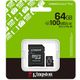 Kingston 64GB microSDXC Canvas Select Plus Gen3 100MB/s A1 Card + Adapter - SD-Karte