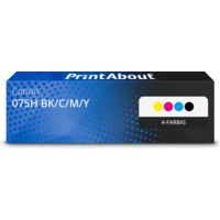 Toner kompatibel mit Canon 075H BK/C/M/Y - 4-farbig - Hohe Kapazität - Multipack